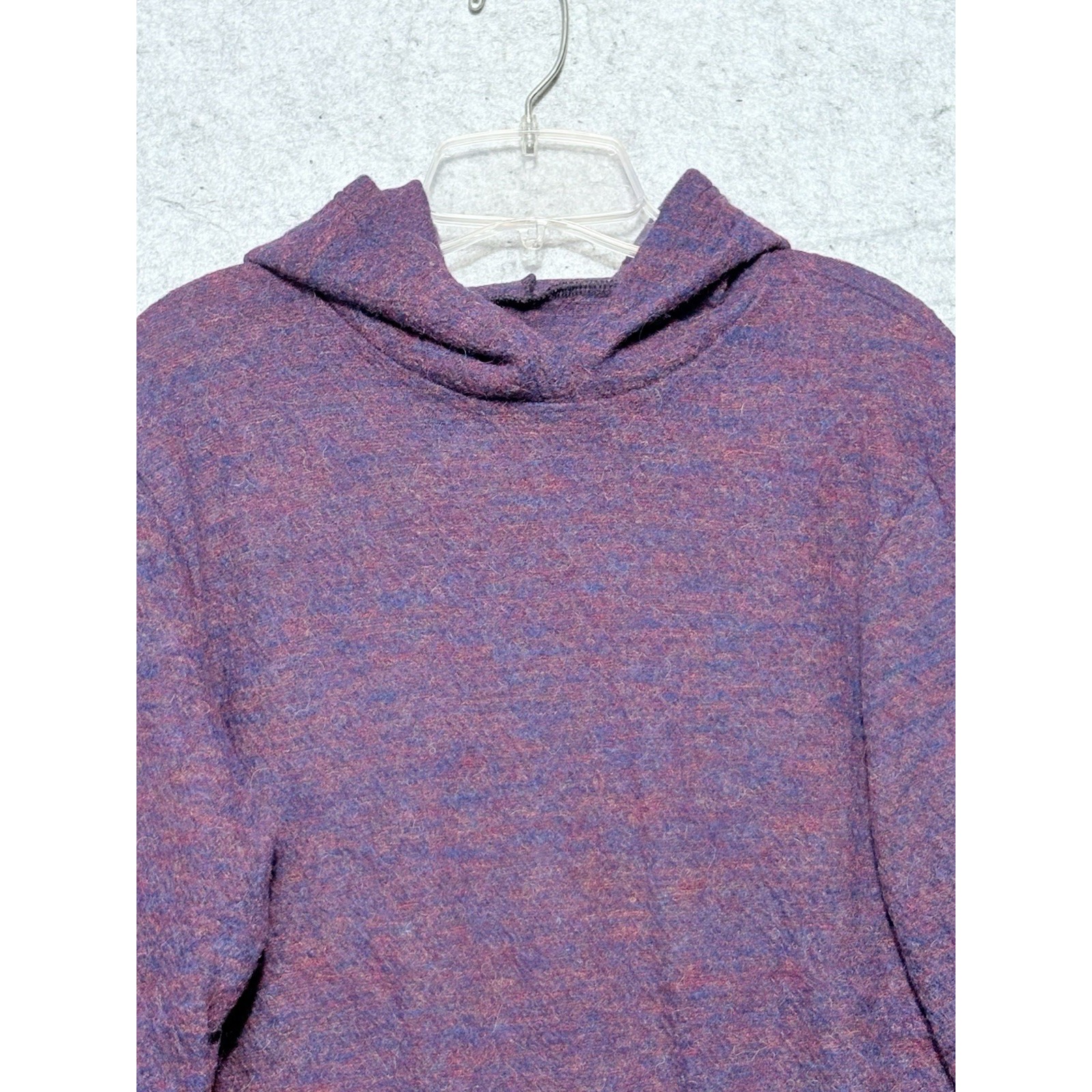 Appalachian Gear Co 100% Peruvian Alpaca Purple Hooded Sweater Men's S Usa New — image 2 of 8